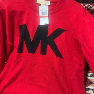 Michael Kors Kids Red Sweatshirt with Black Logo